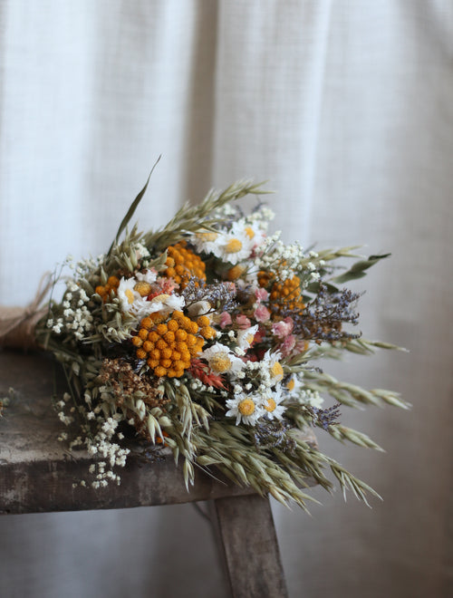 Betsy Cottage Dried Flower Bridal Bouquet