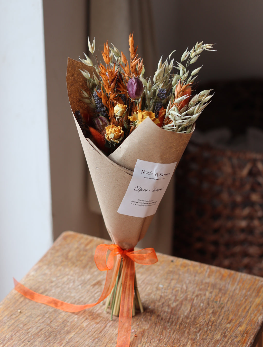 Cleo Small Autumn Dried Flower Bouquet