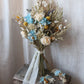 Lottie Blue, White & Yellow Bridal Bouquet