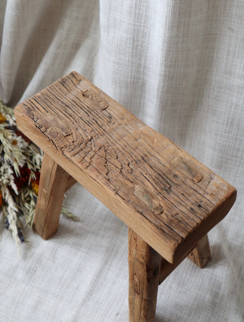 Rustic Antique Small Stool