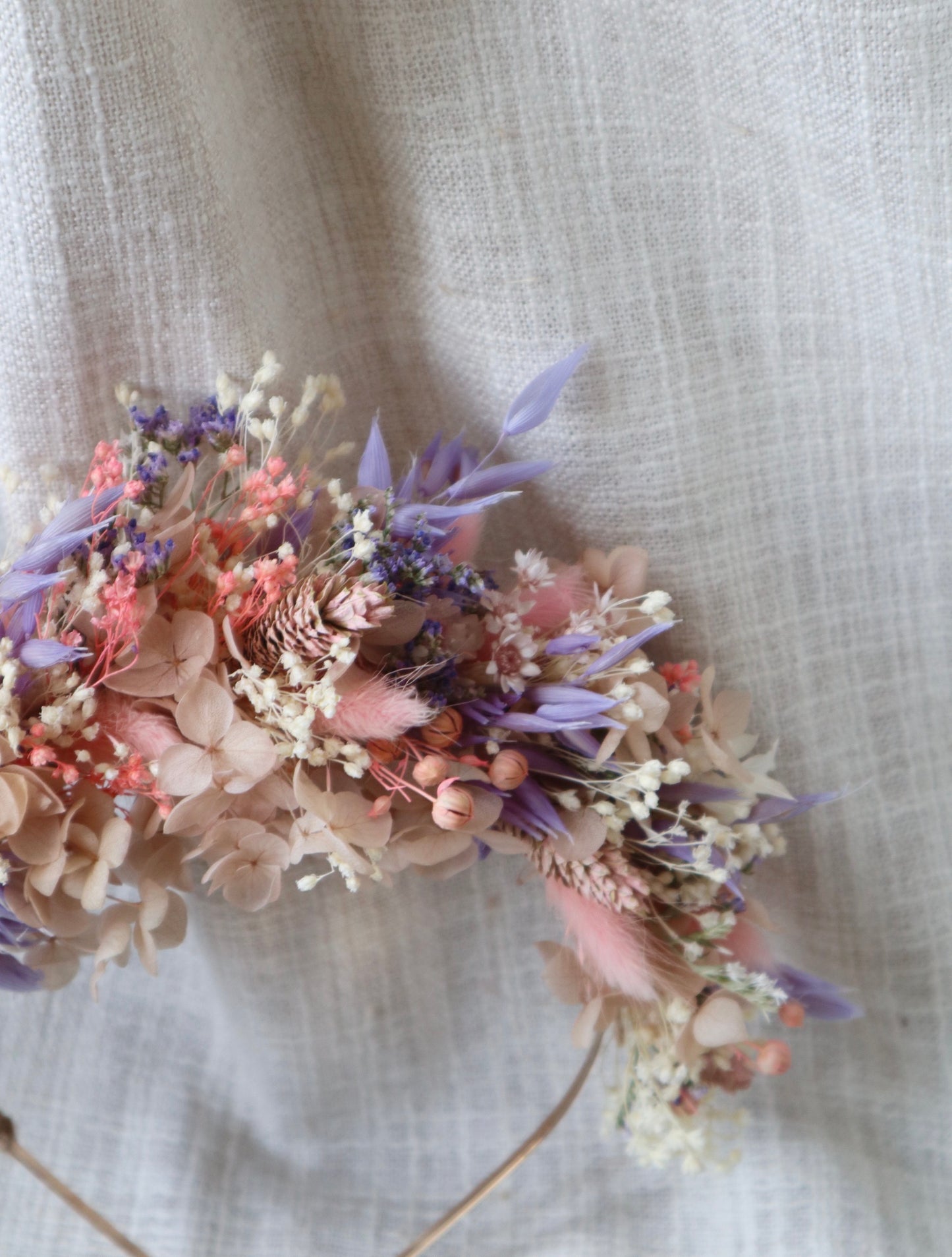 Pastel Dried Flower Crown