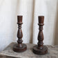 Antique Wooden Candlestick