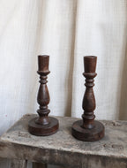 Antique Wooden Candlestick