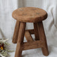 Round Antique Small Stool