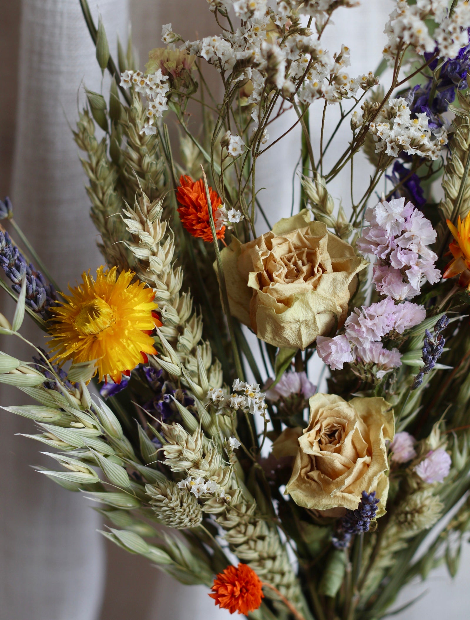 Mari Orange Dried Flower Bouquet
