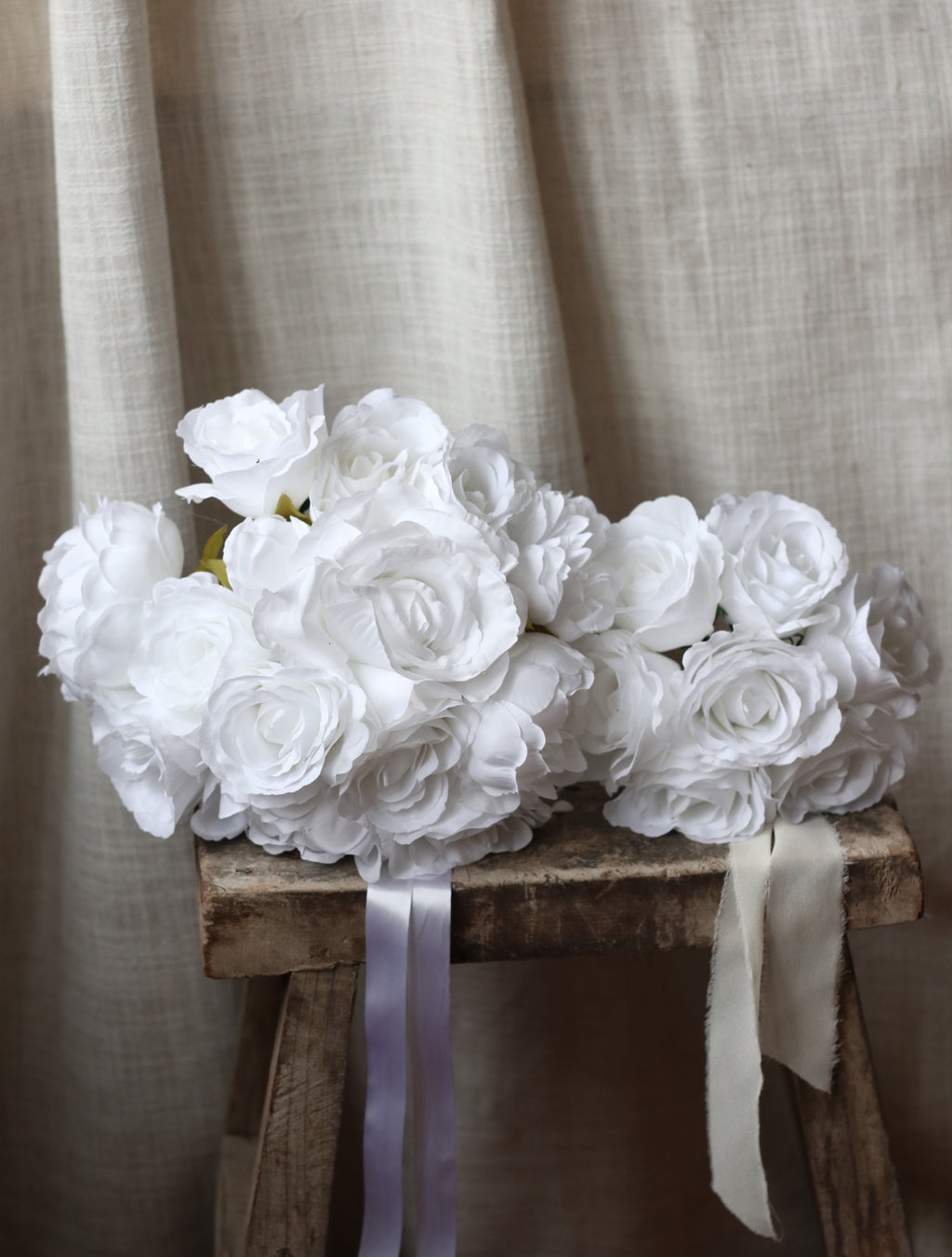Celia | White Rose & Peony Bridal Bouquet