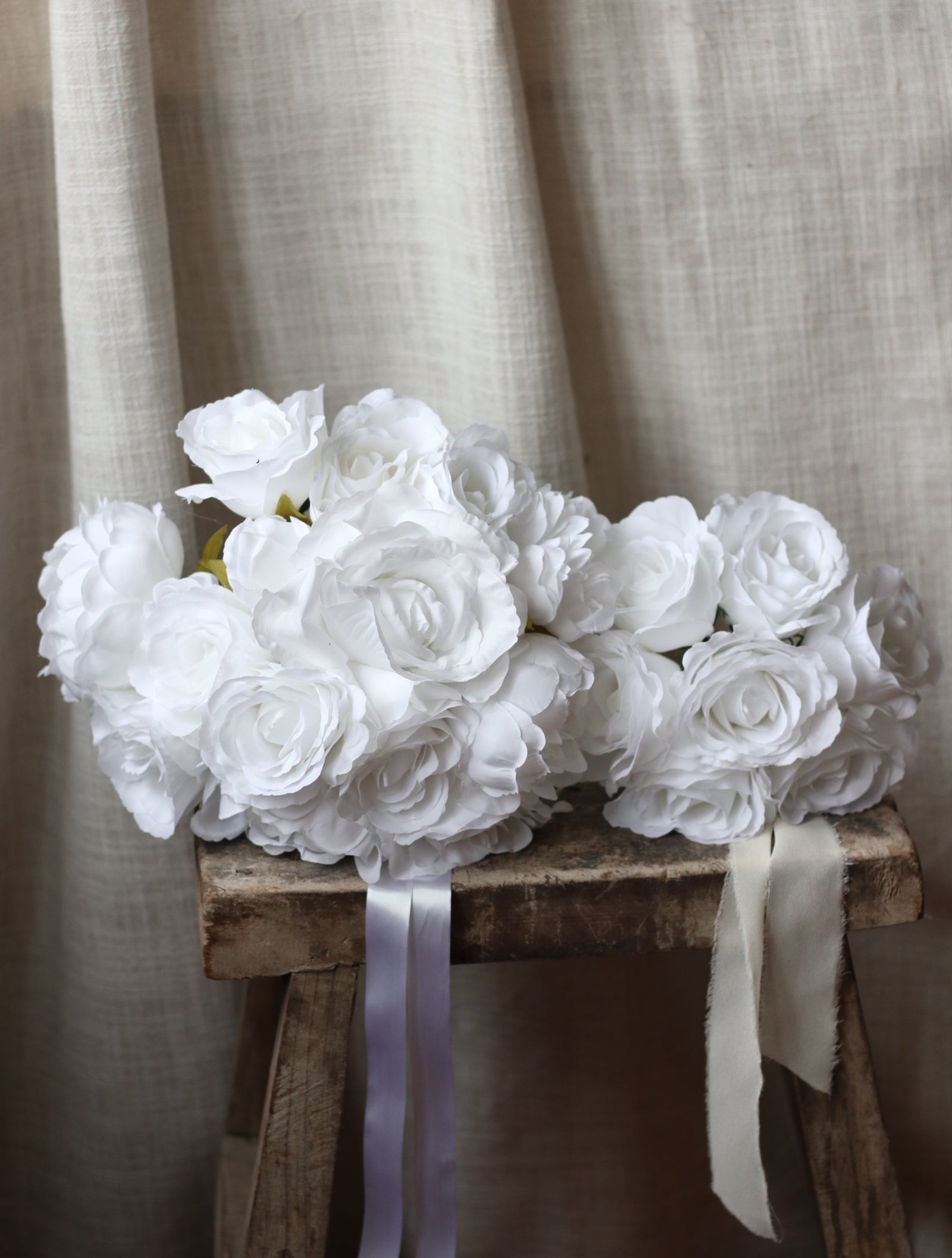Celia | White Rose & Peony Bridal Bouquet