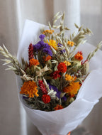 Goldie Colourful Autumn Dried Flower Bouquet
