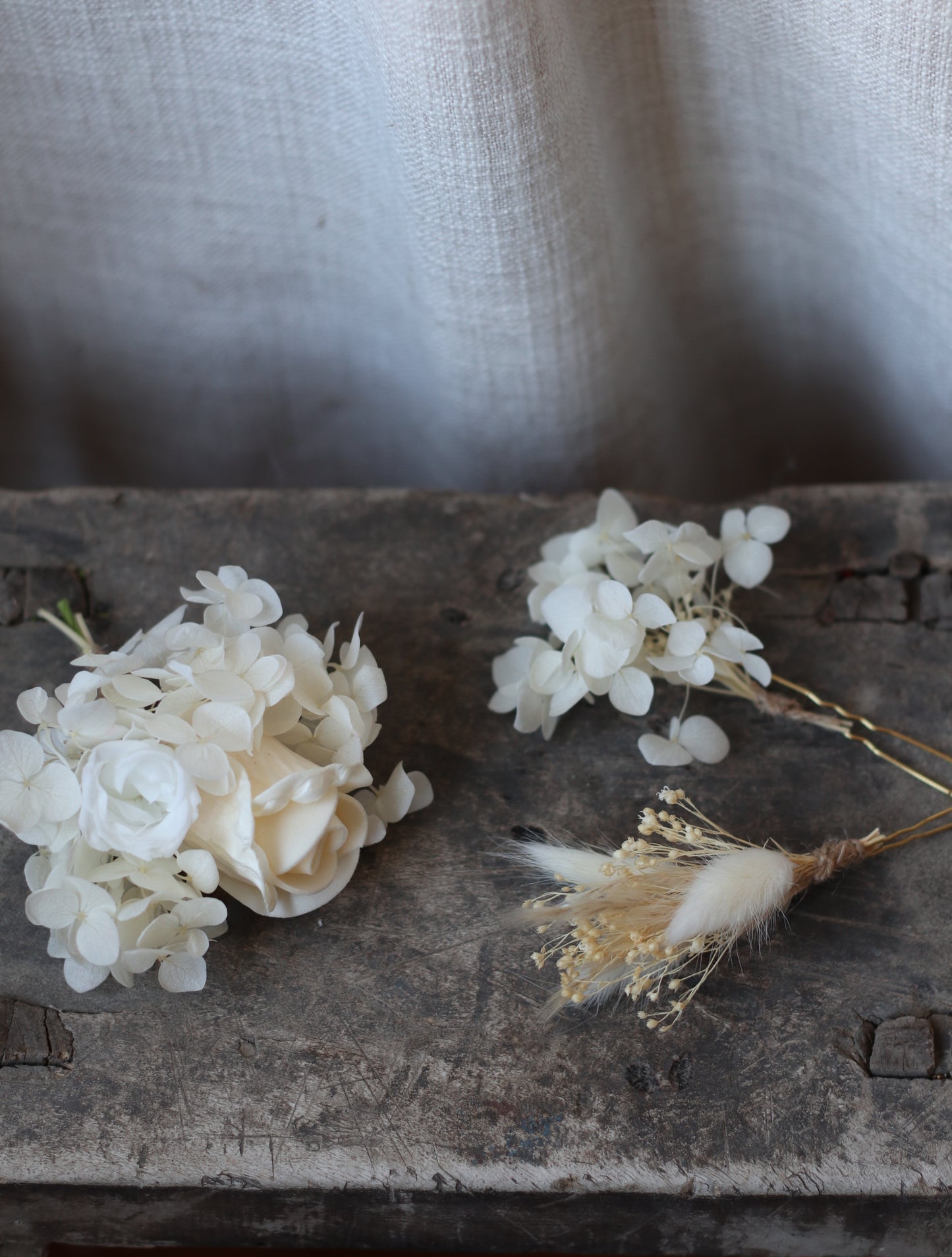 Celia | White Rose & Peony Bridal Bouquet
