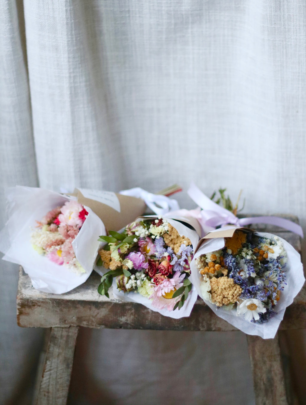 Mini Spring Bouquets, 3 Variations.