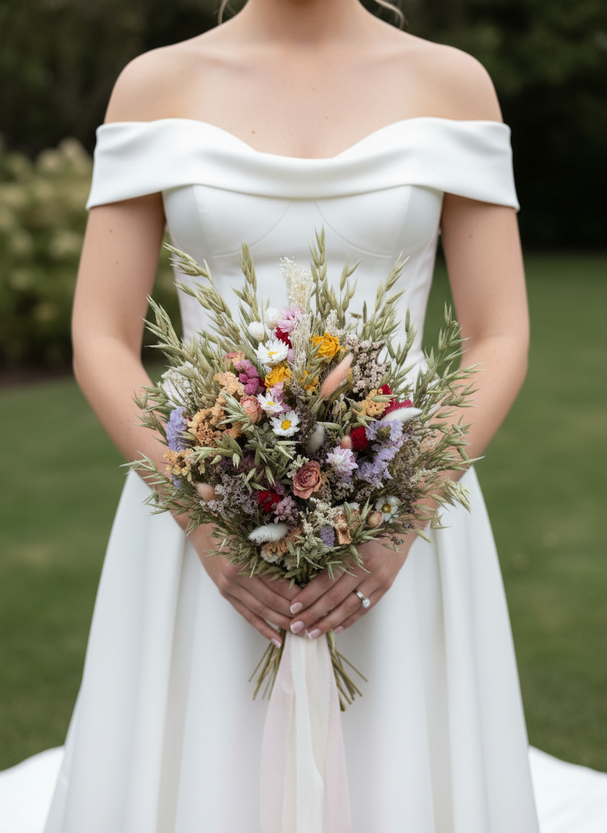 Nina Pastel Dried Flower Bouquet