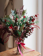 Celyn Dried Flower Christmas Bouquet