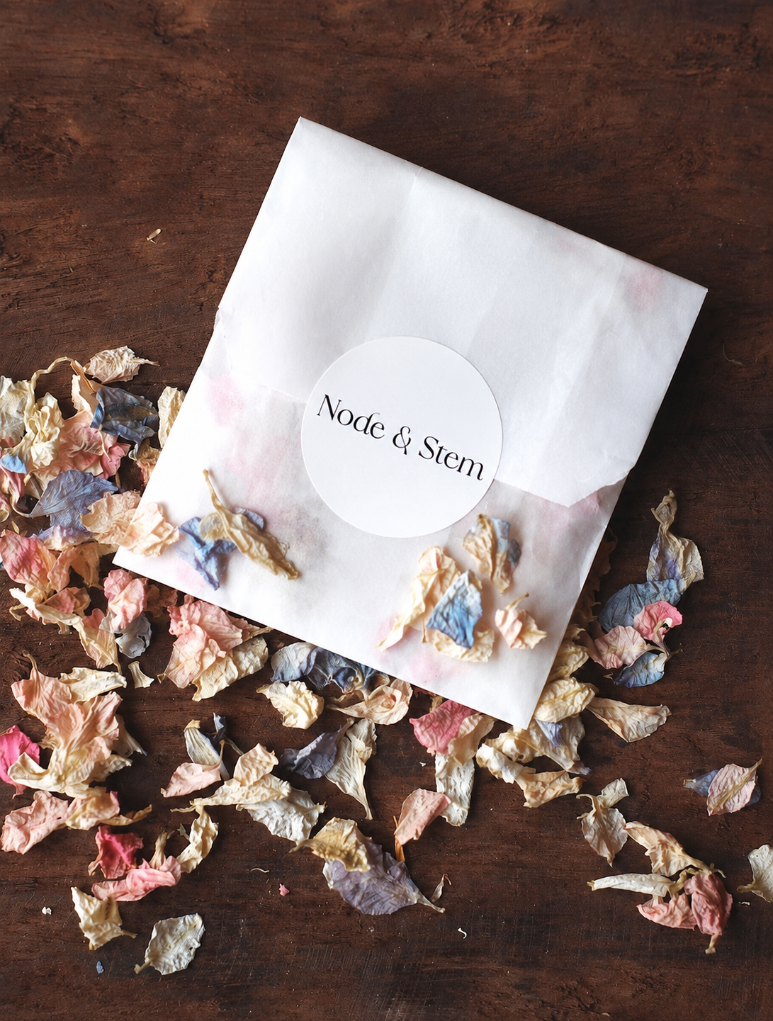 Ivory Dried Flower Confetti Bags