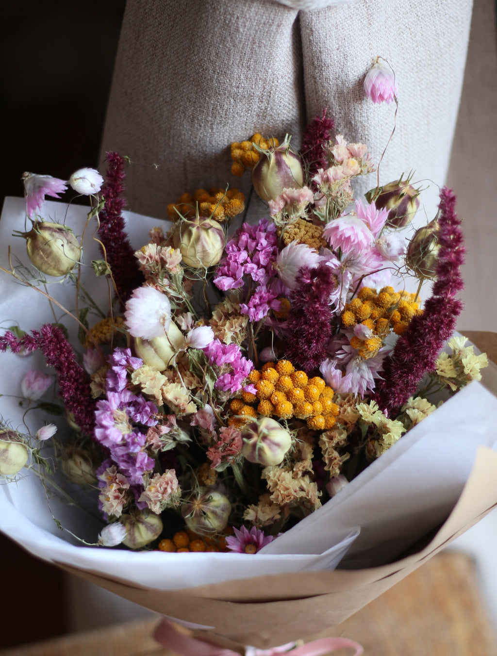 Winnie Dried Flower Bouquet