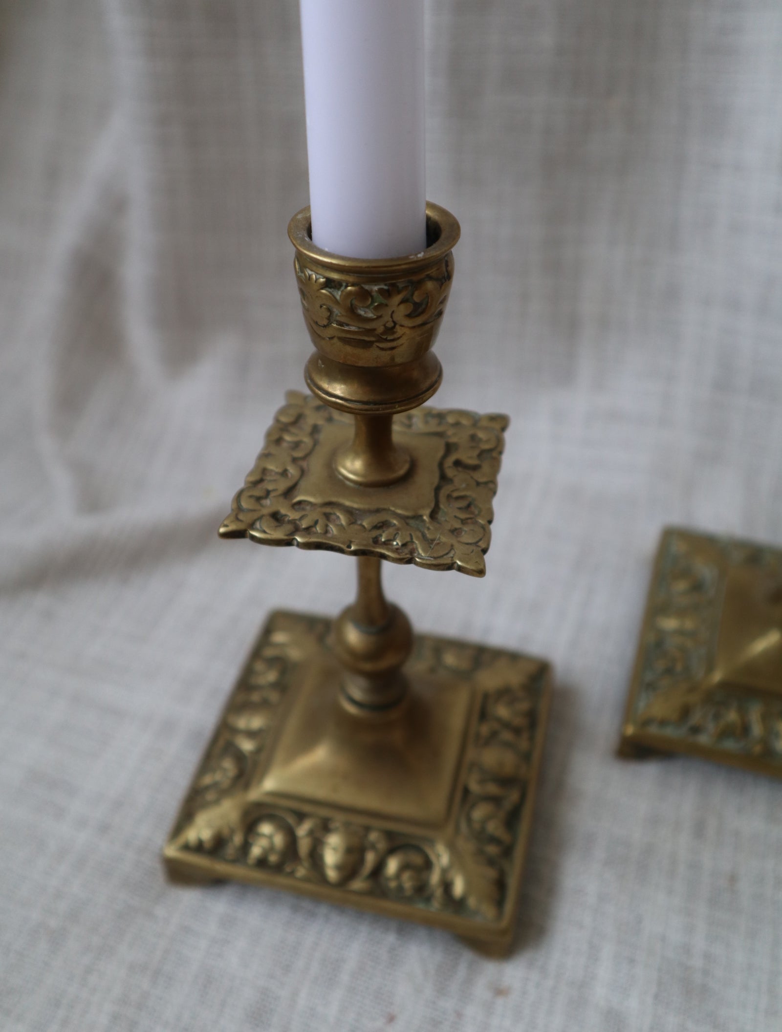 Pair of Brass Candlesticks