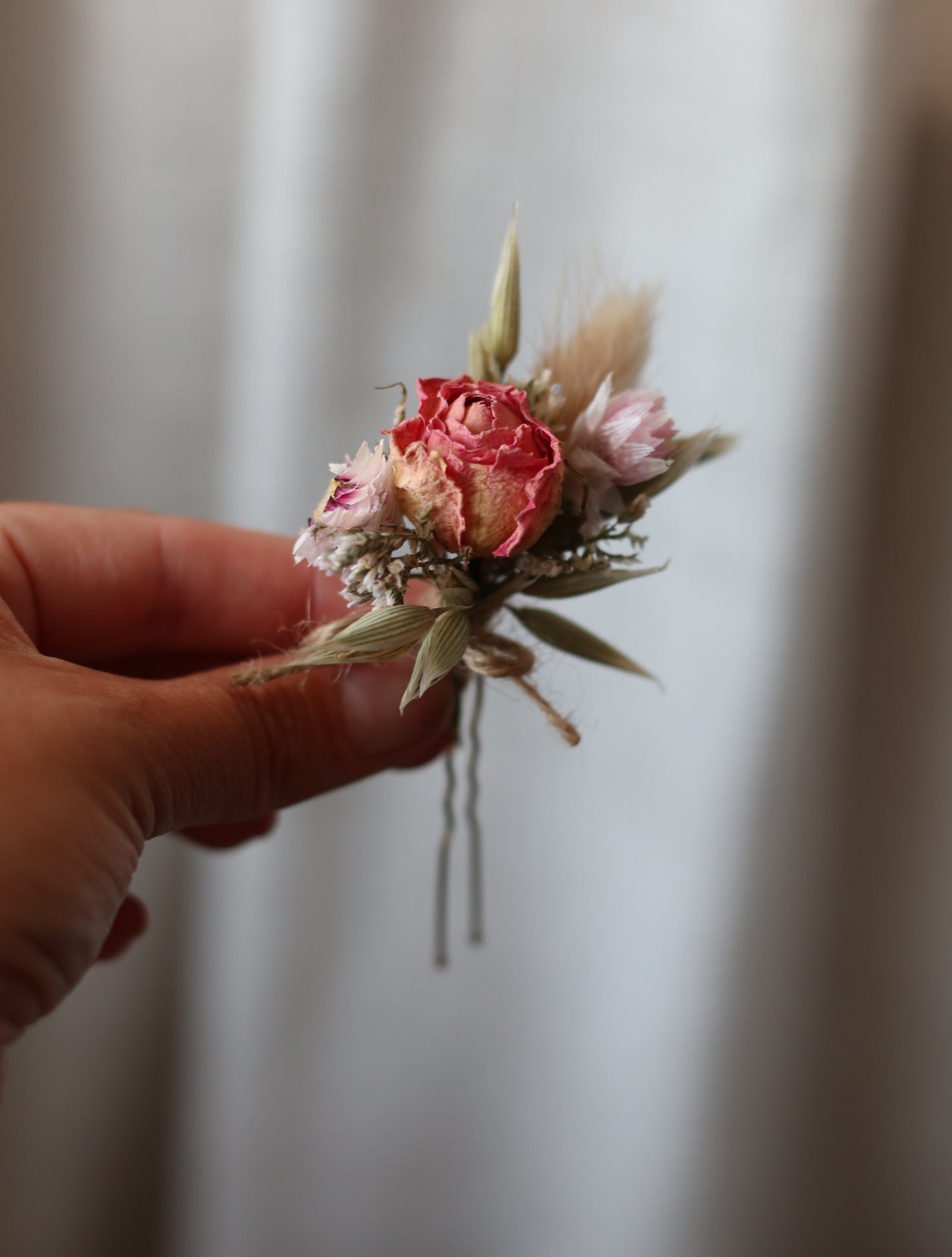 Darcie Dried Rose Bridal Bouquet