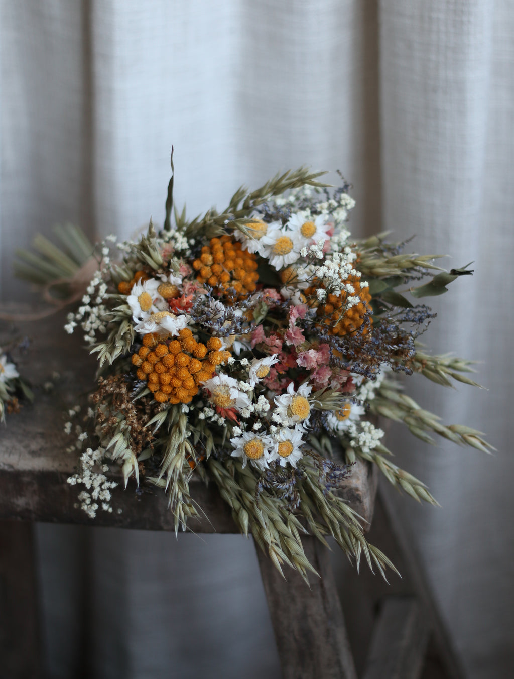 Betsy Cottage Dried Flower Bridal Bouquet