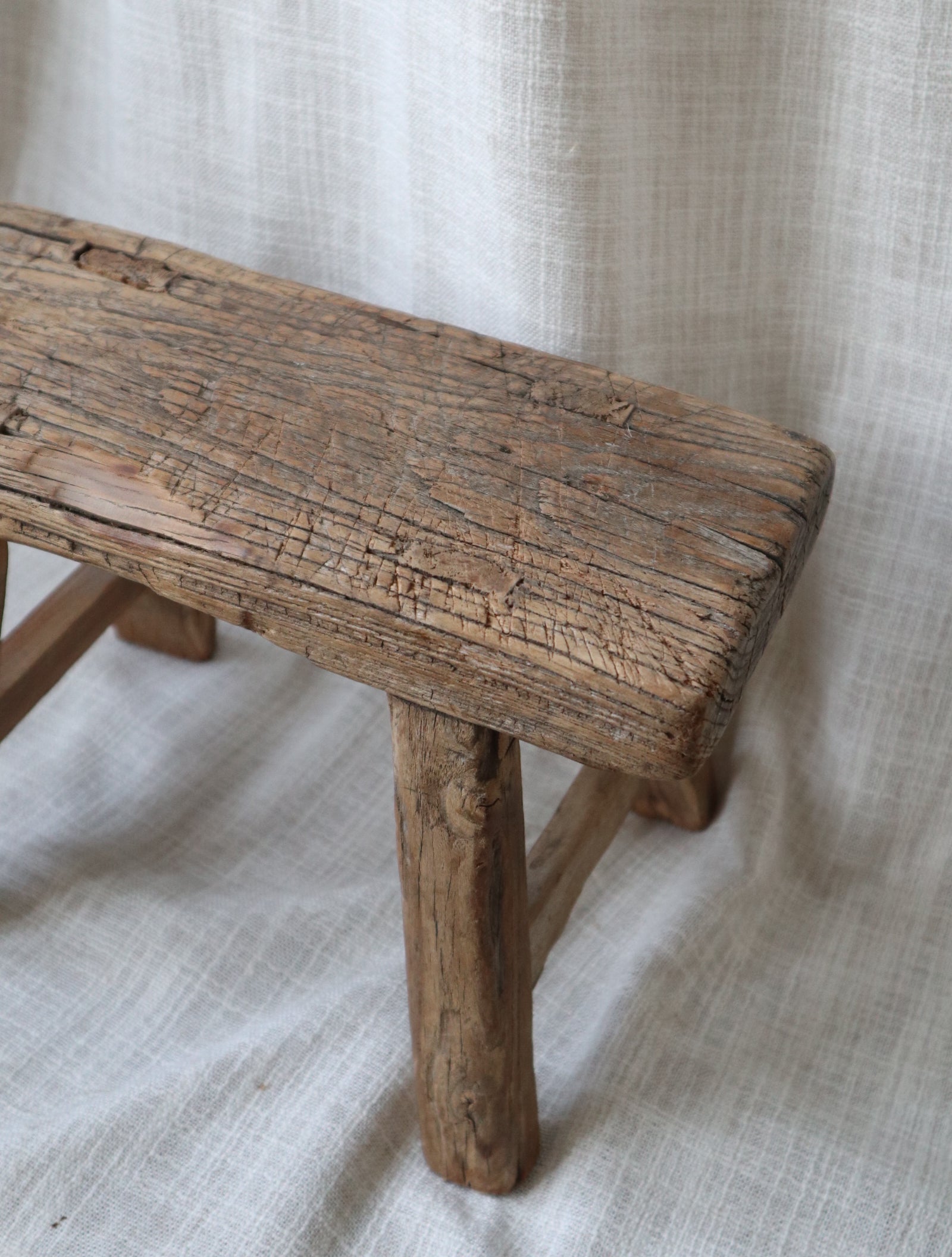 Rustic Antique Small Stool