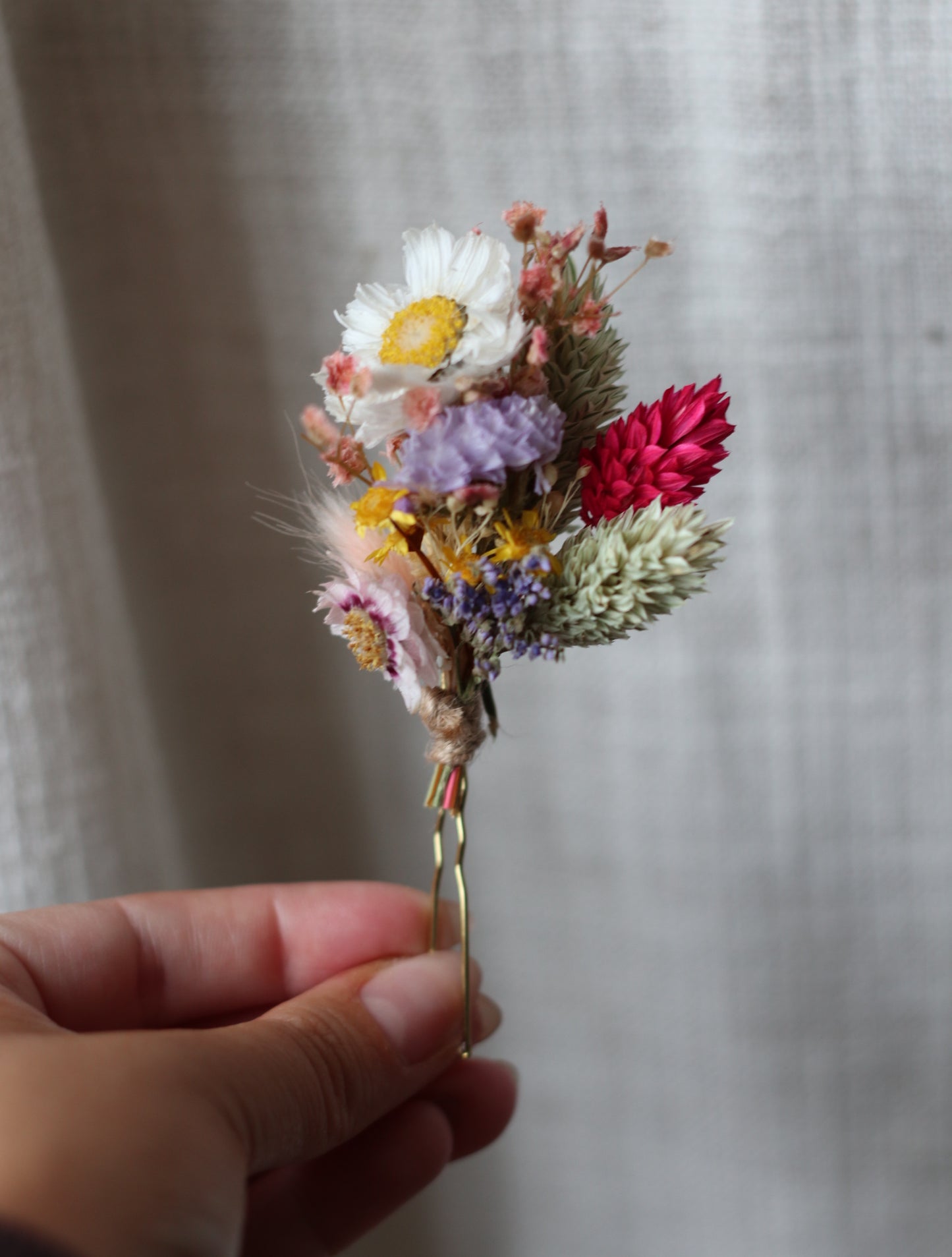 Dried Flower Hair Pins