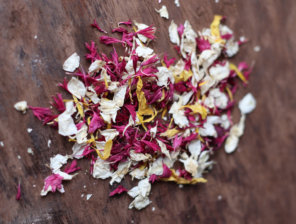 Autumn Dried Flower Confetti Bags