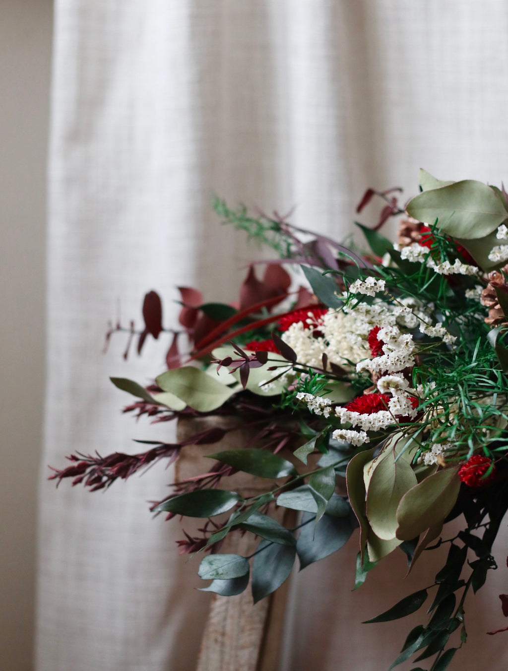 Celyn Dried Flower Christmas Bouquet