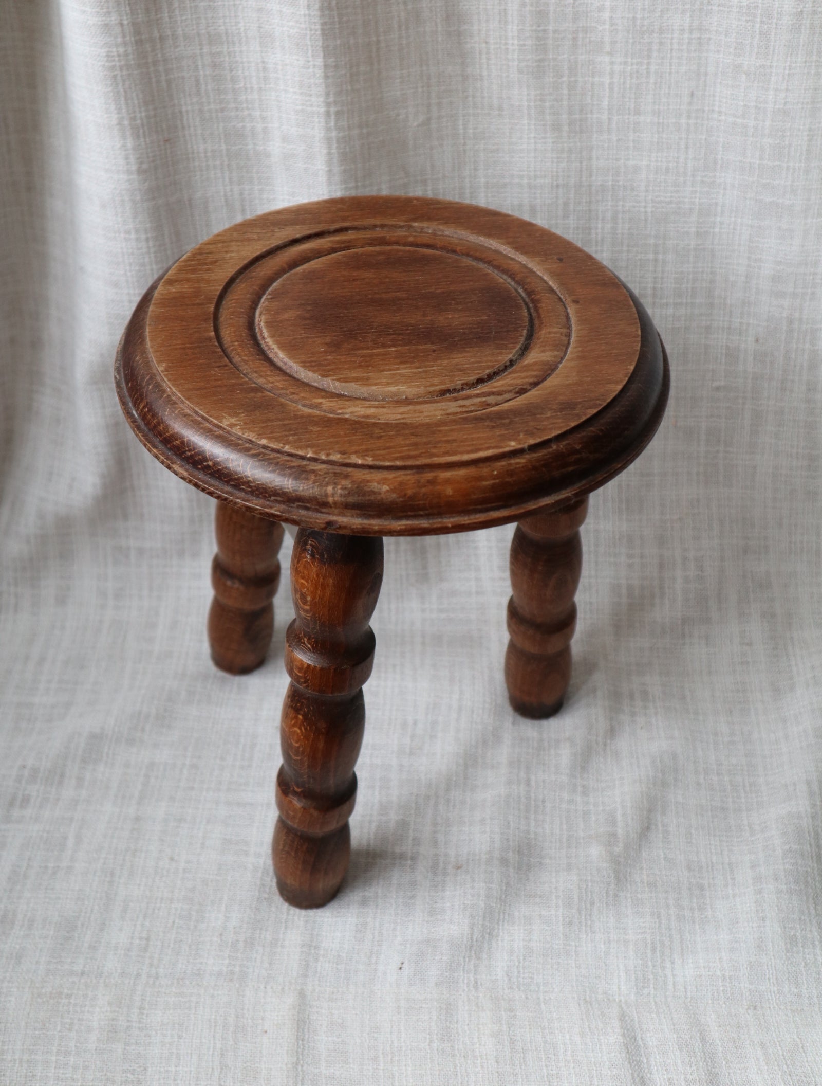 Small Rustic Bobbin Stool
