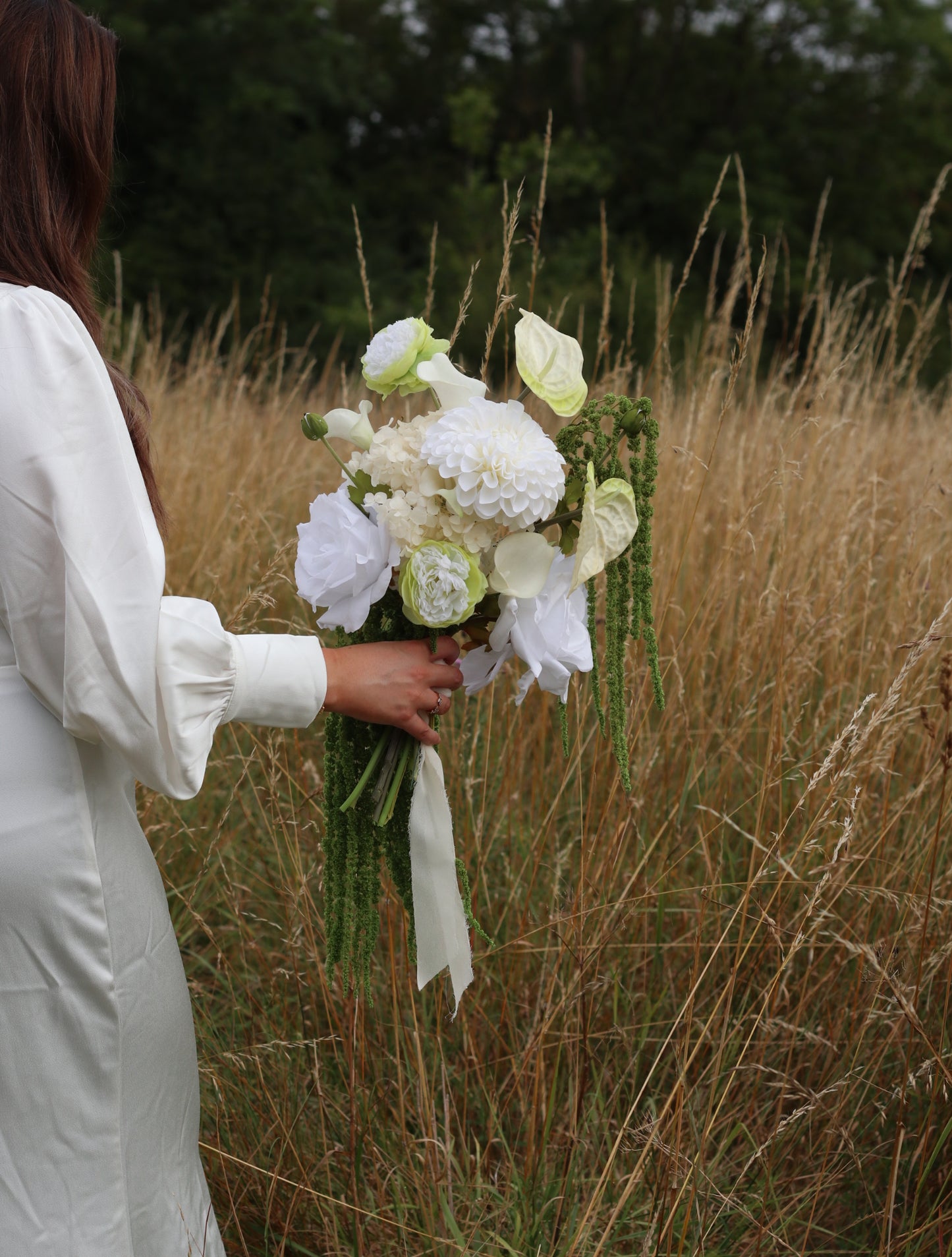 Calla | White & Green Artificial Flower Bouquet