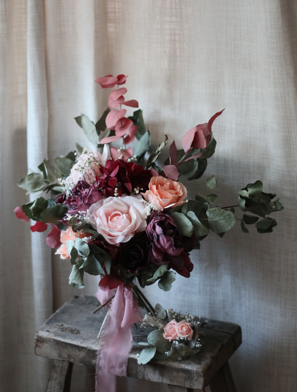 Adelaide Vintage Dried Wedding Flower Bouquet