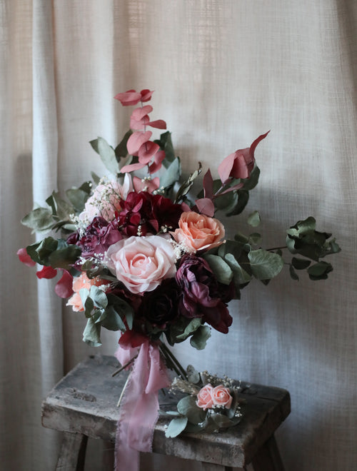 Adelaide Vintage Dried Wedding Flower Bouquet