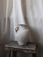 Antique White Rustic Vase