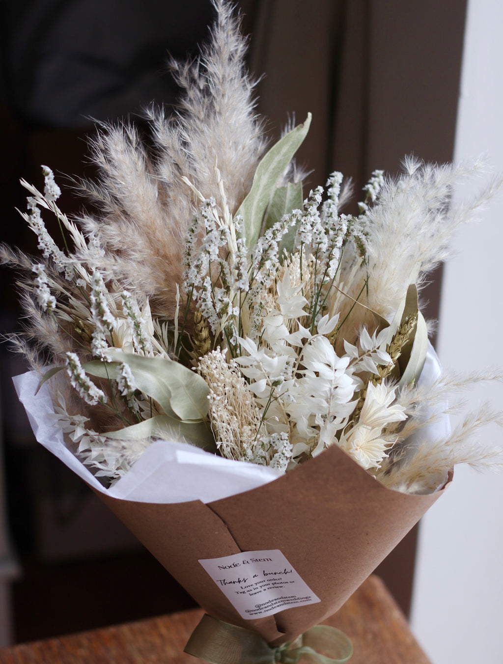 Stella Pampas Christmas Bouquet