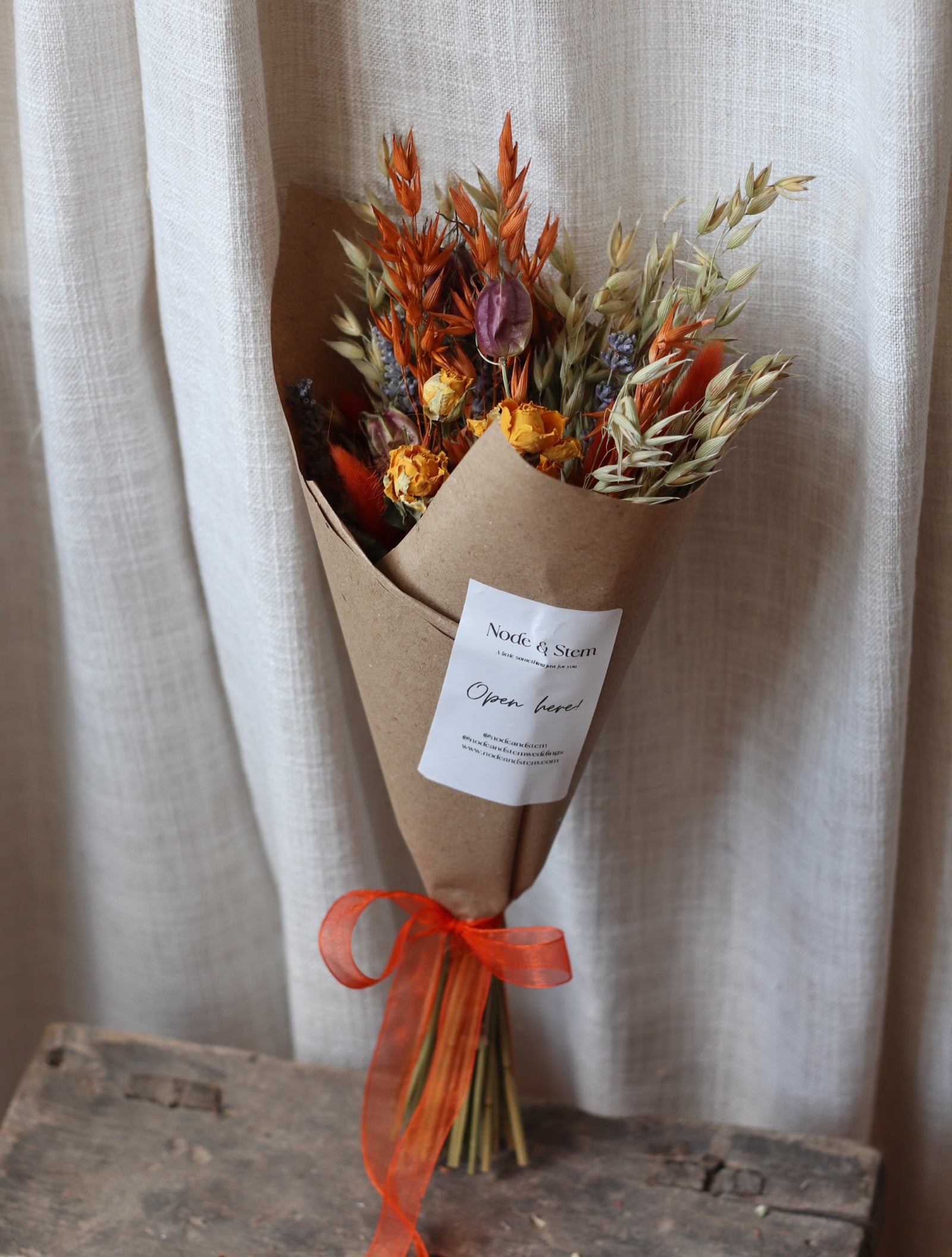 Cleo Small Autumn Dried Flower Bouquet