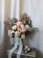 Grace blush Pink & Pampas Wedding Bouquet