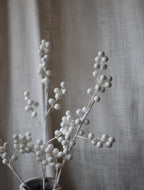 Artificial White Berry Stem