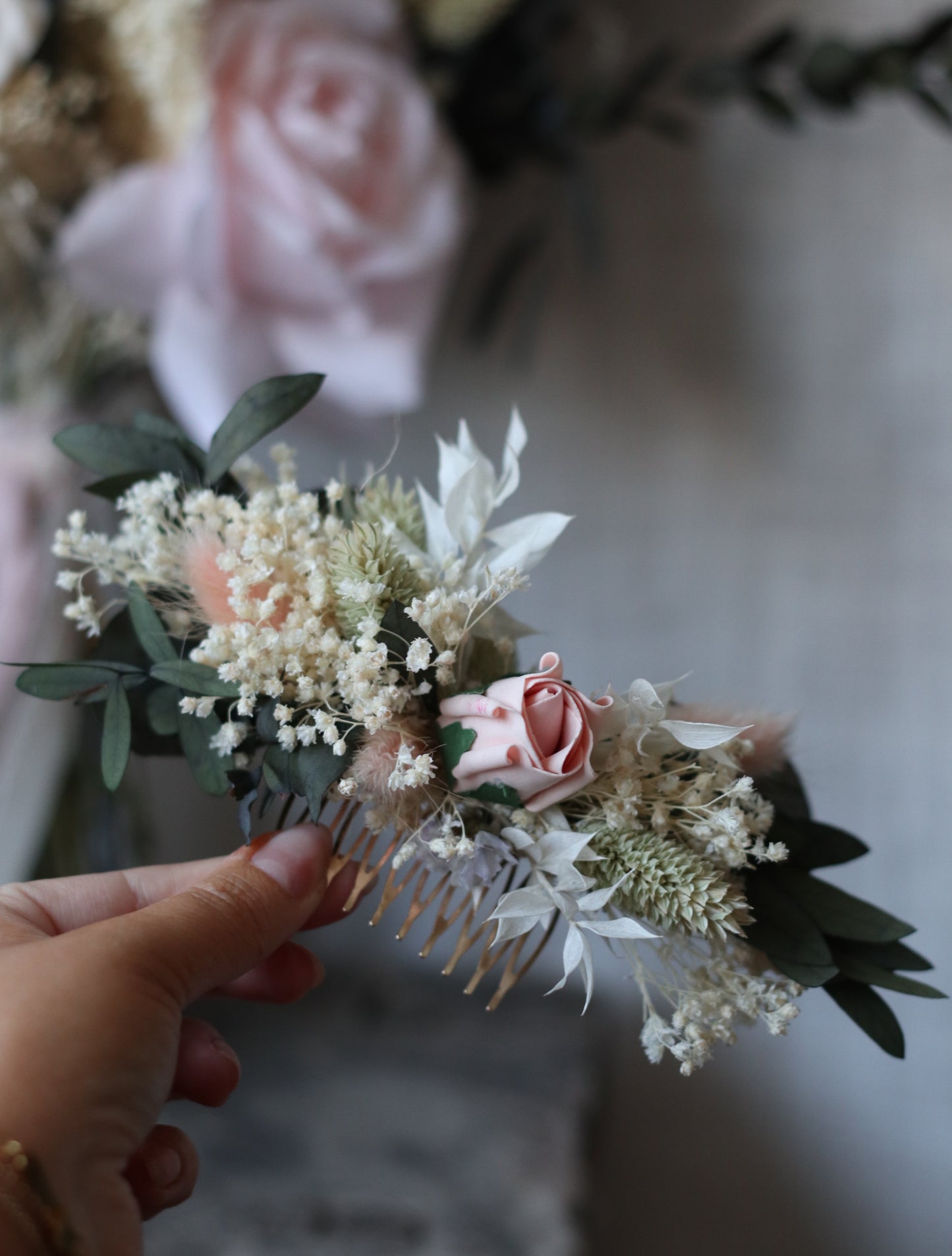 Chloe Dried Flower Comb