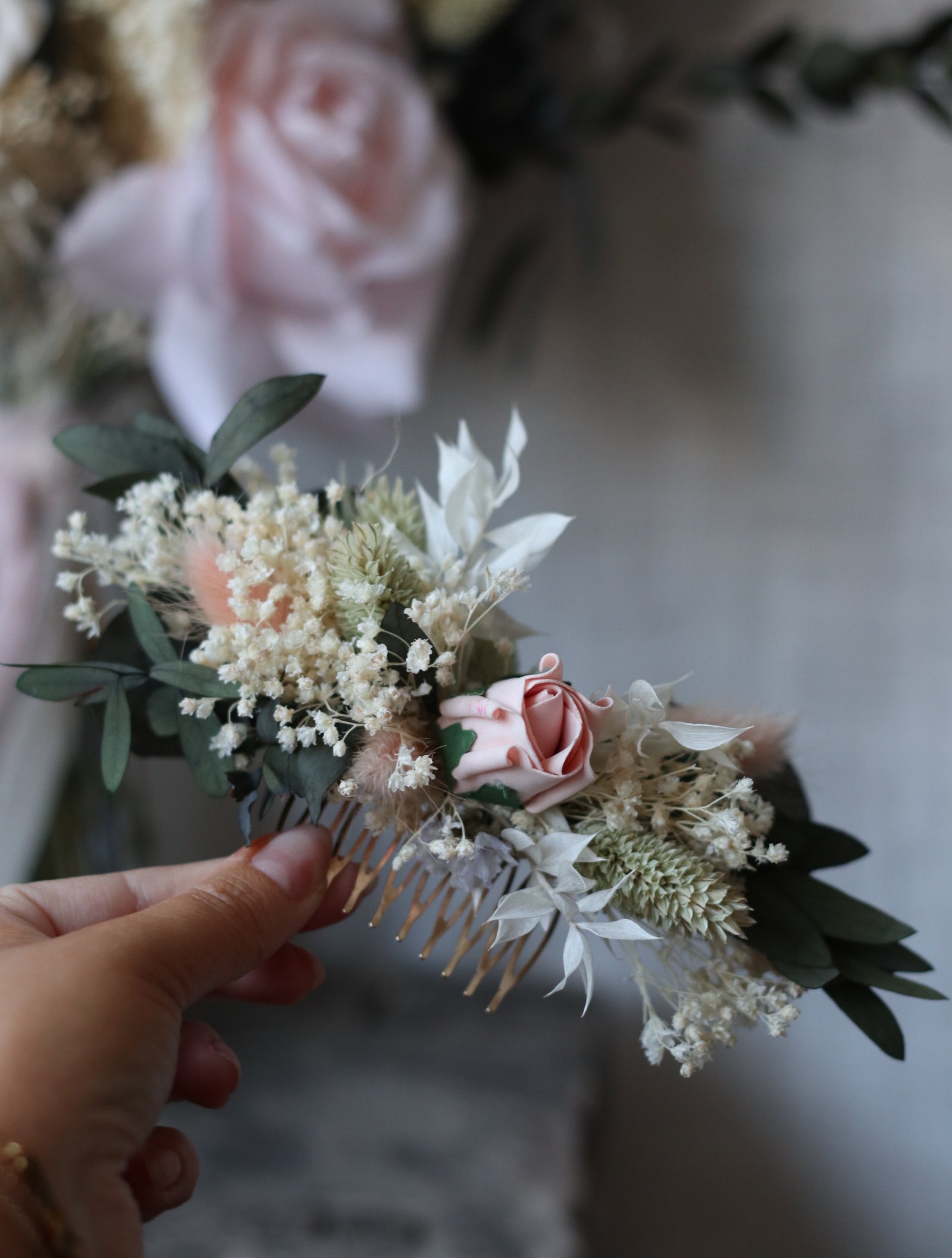 Chloe Dried Flower Comb