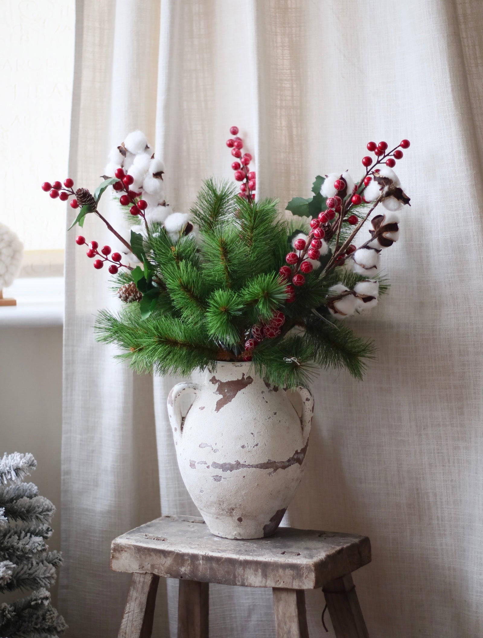 Carol Red Berry Artificial Bouquet