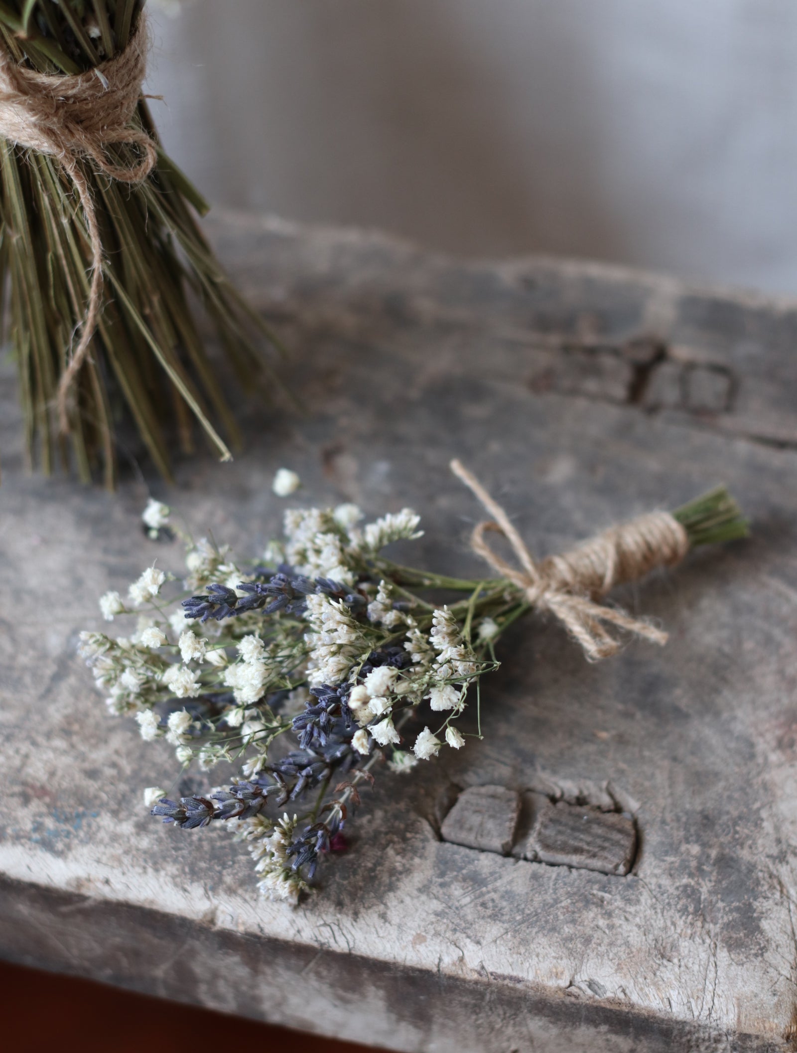 Cecily Lavender & Gyp Dried Flower Bridal Bouquet