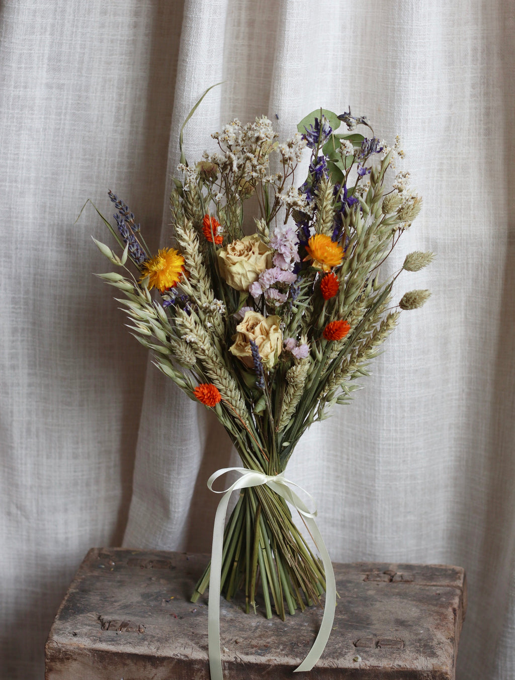 Mari Orange Dried Flower Bouquet