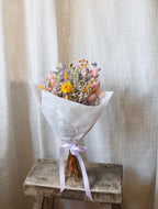 Lila Pastel Dried Flower Bouquet