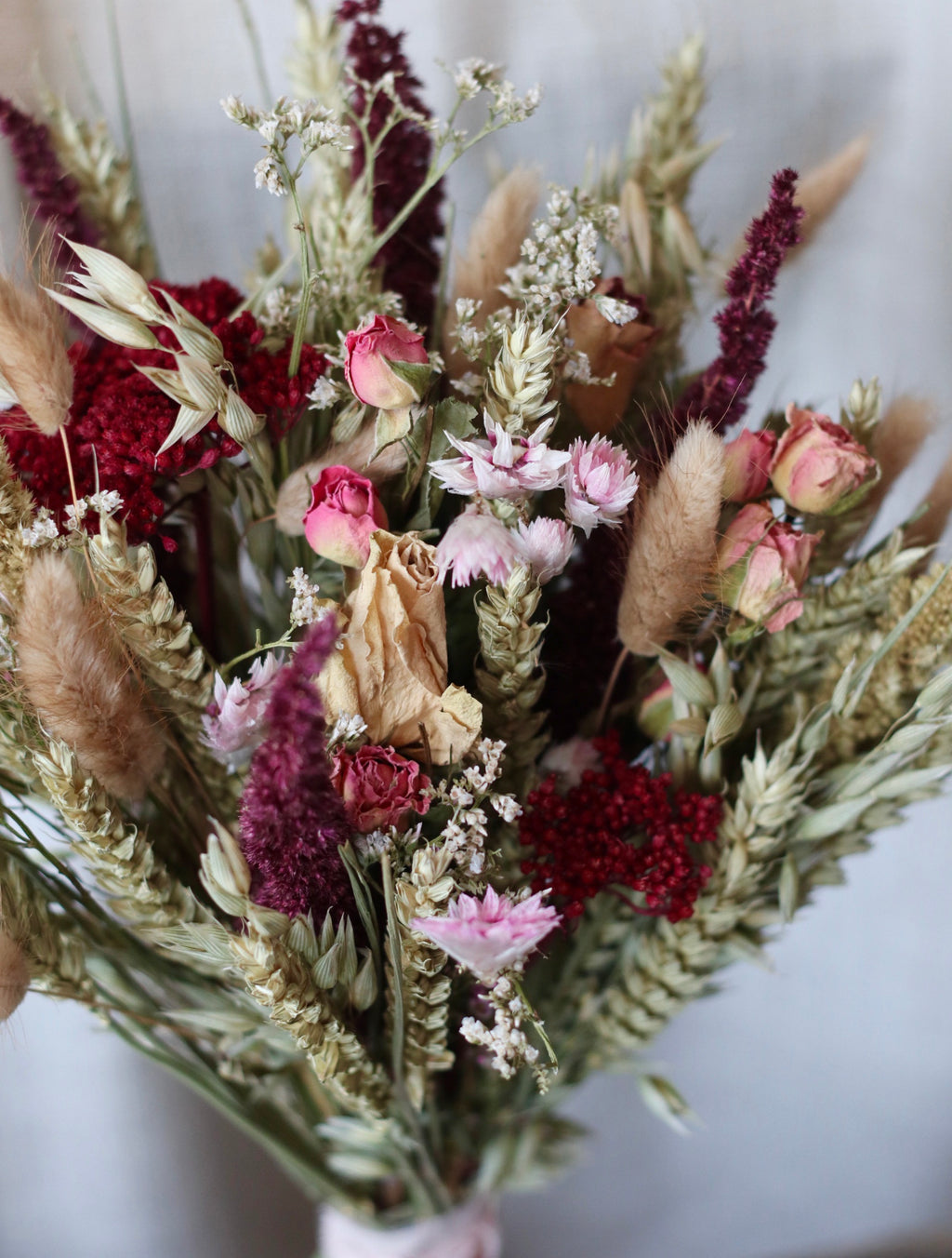 Darcie Dried Rose Bridal Bouquet
