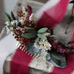Ruby | Dark Burgundy, Green & Blush Wedding Bouquet