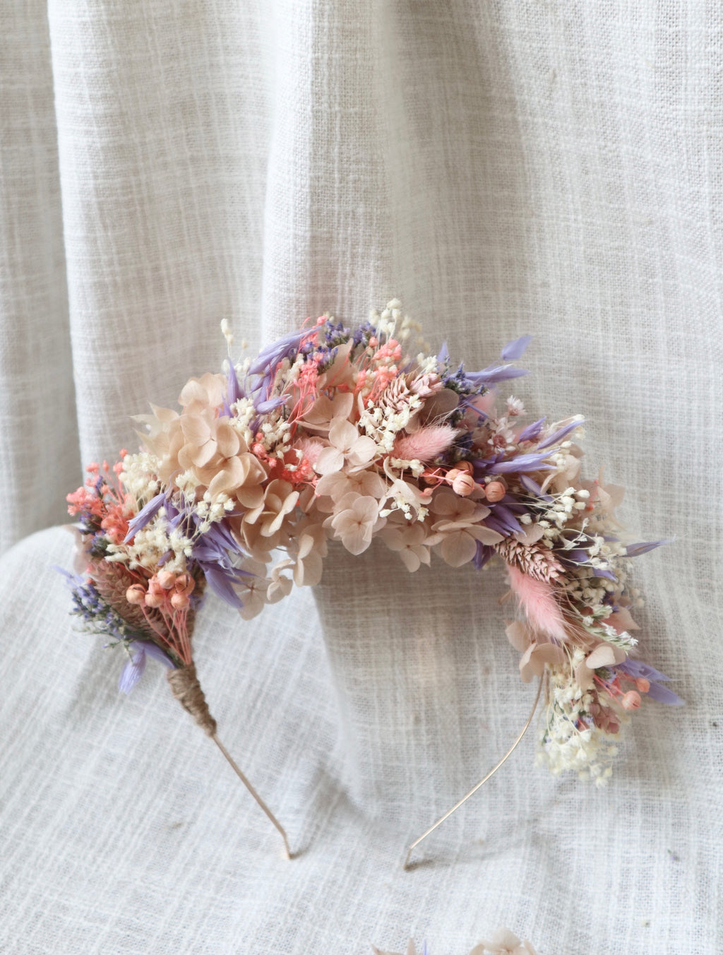 Pastel Dried Flower Crown