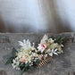 Chloe | Pink, Green & White Dried Flower Bouquet