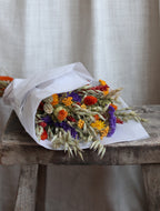 Goldie Colourful Autumn Dried Flower Bouquet