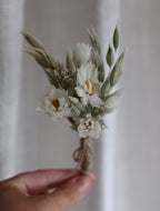 Ottilie White Dried Flower Bridal Bouquet