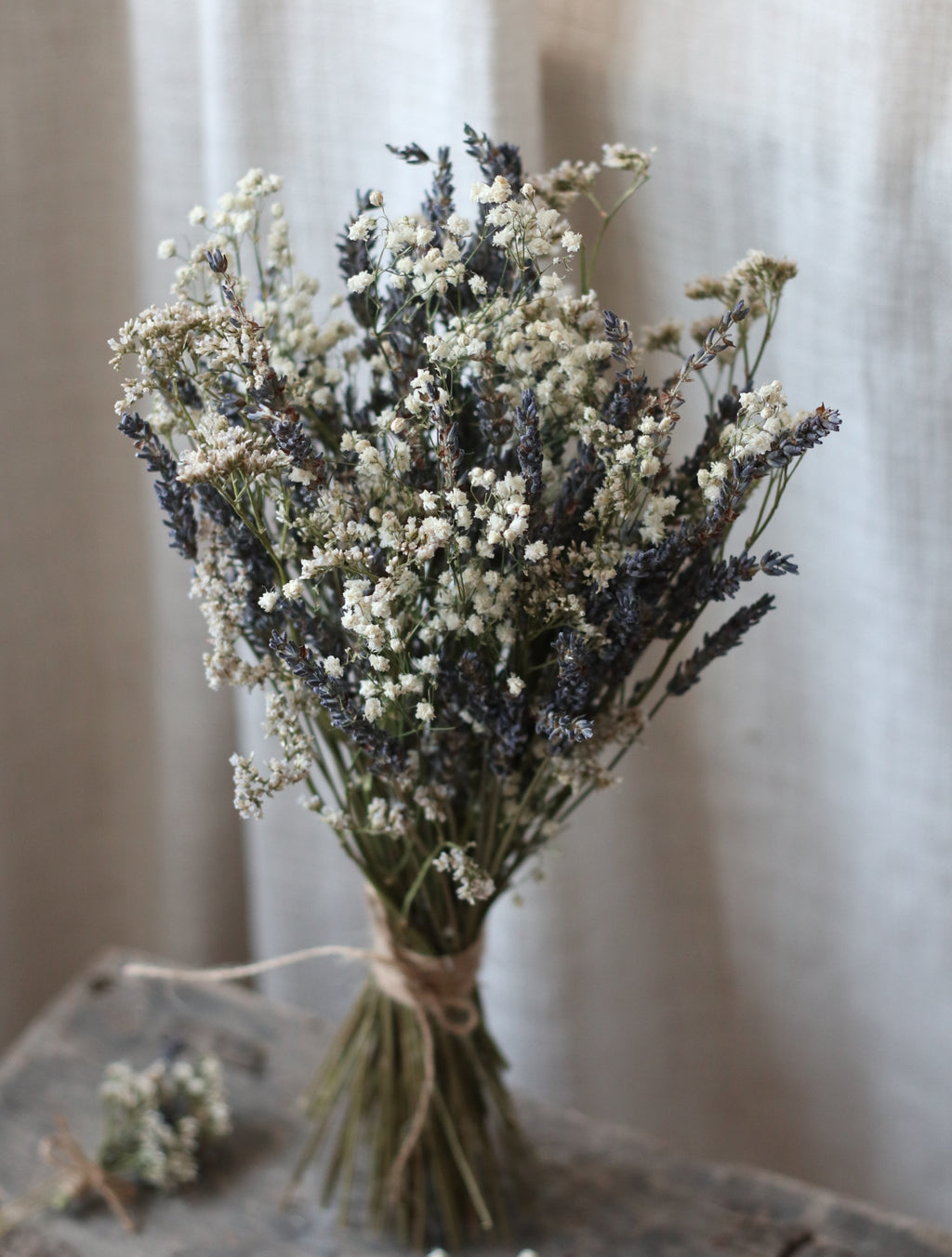 Cecily Lavender & Gyp Dried Flower Bridal Bouquet