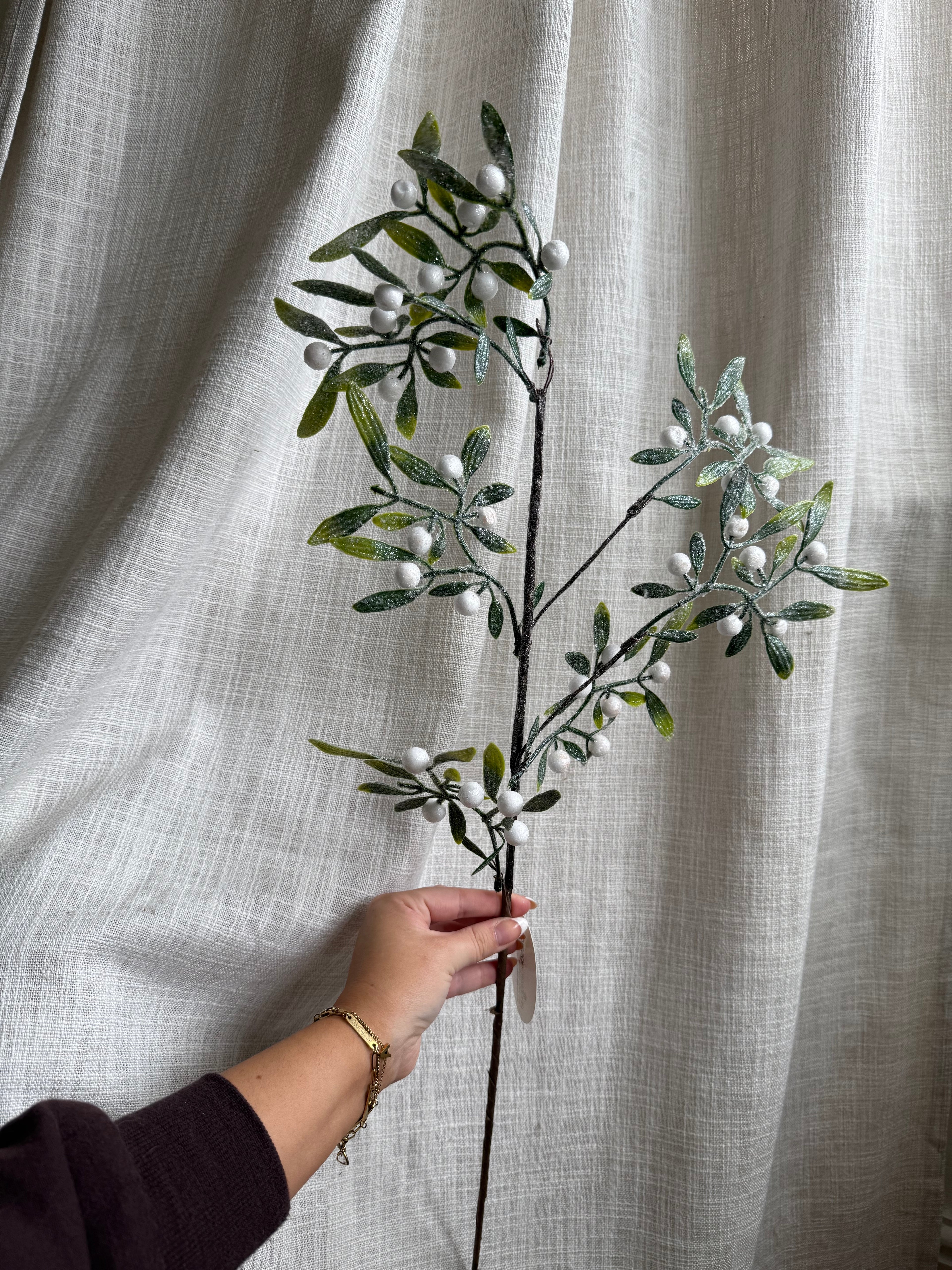 Artificial Mistletoe Branch