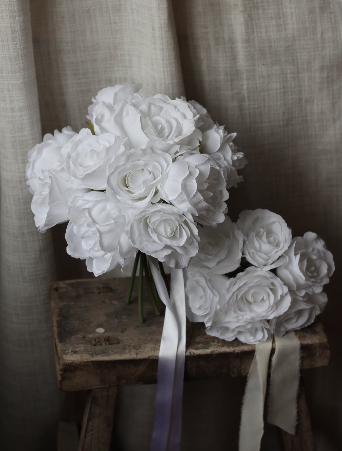 Celia | White Rose & Peony Bridal Bouquet