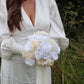 Ffion | White Rose & Hydrangea Bridal Bouquet